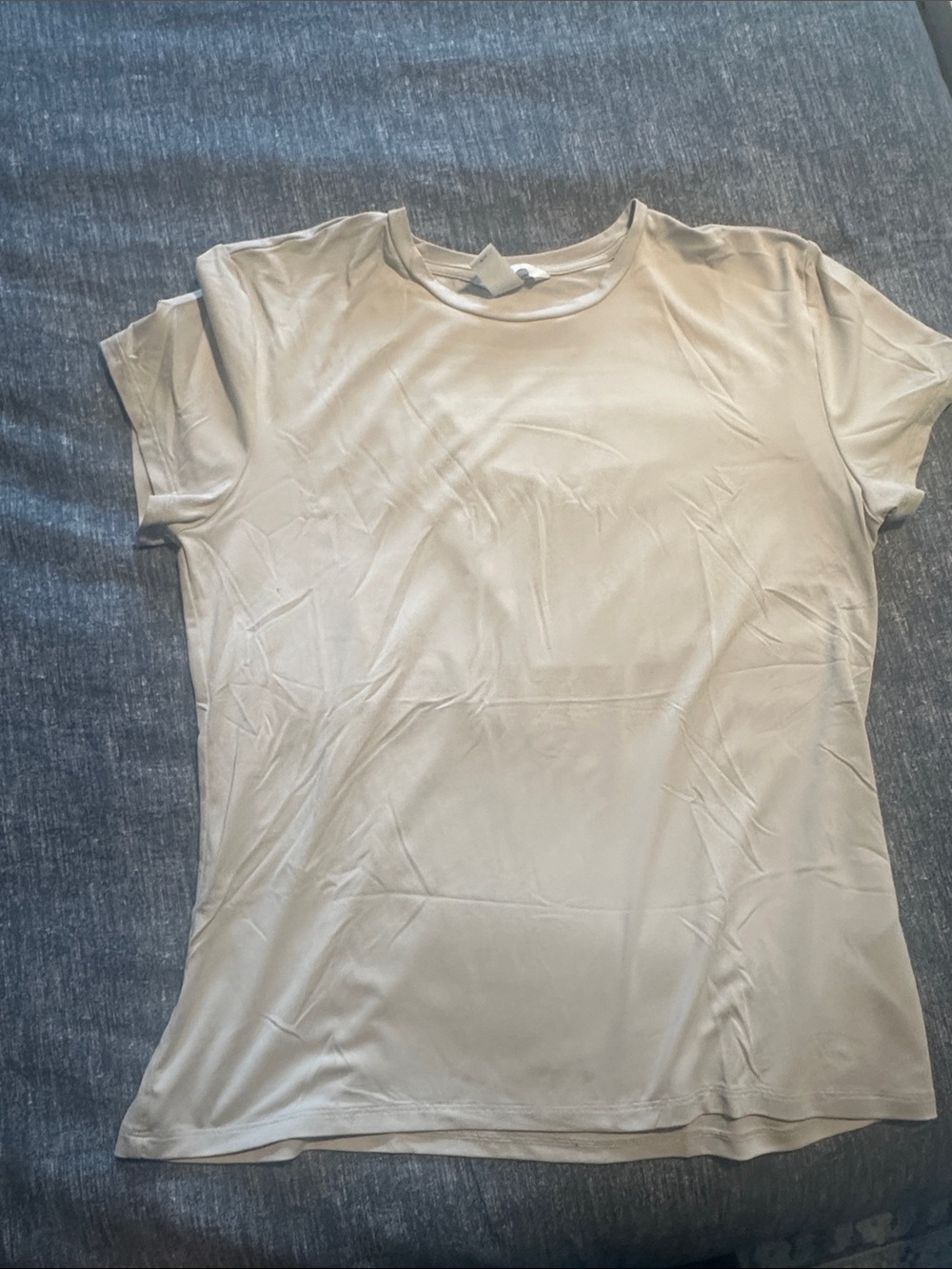 H&M Classic Women's Crewneck Tee in Beige
